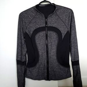 Lululemon Black and Grey Reversible Jacket